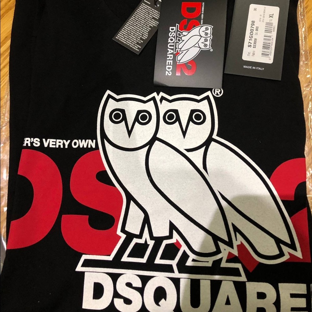 Brand new designer OVO Dsquared 2 black t-shirt.